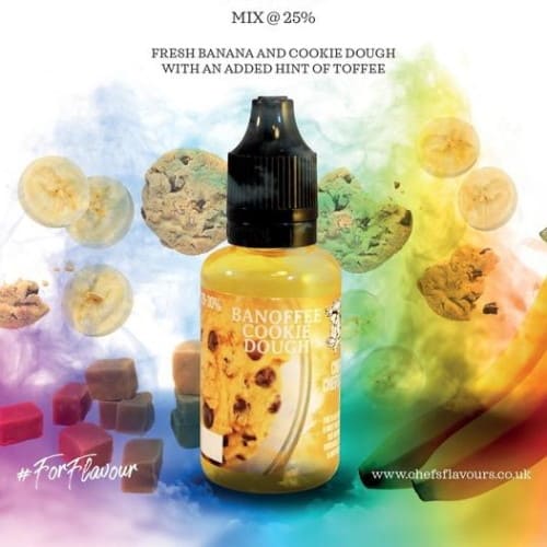 Banoffee Cookie Dough Chefs Flavours Concentrate 30ml