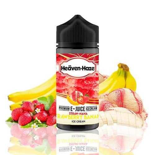 Straw-Nana Strawberry Banana Ice Cream Heaven Haze Shortfill 100ml
