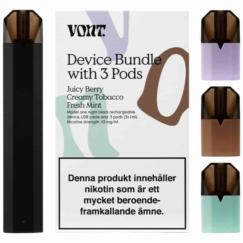 Vont Device Bundle With 3 Pods 10mg